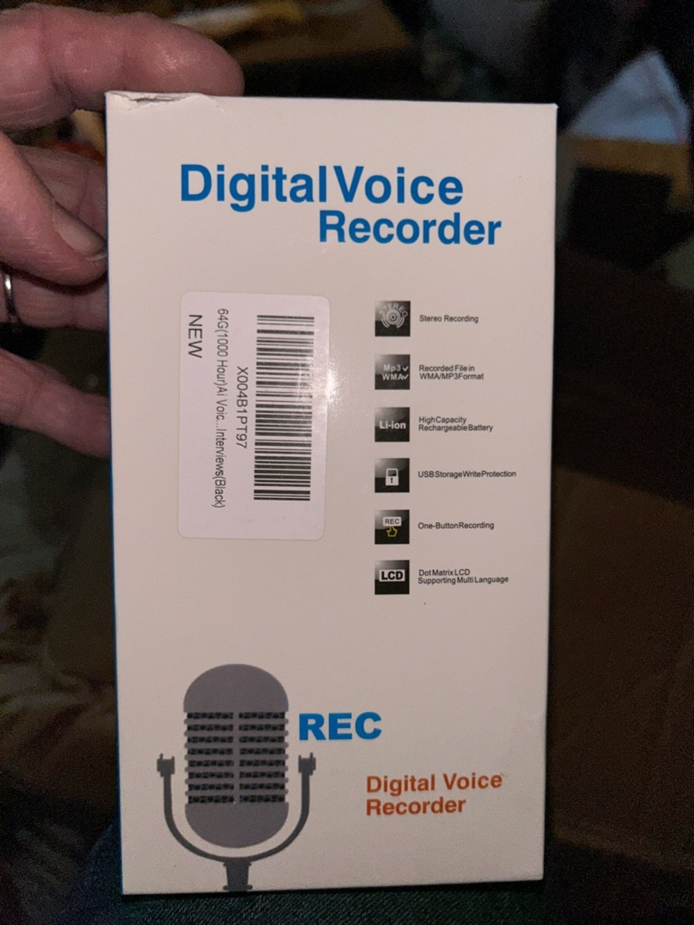 Digital Voice Recorder - White